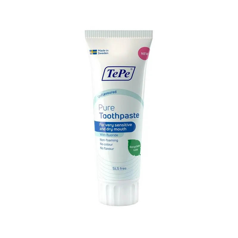 Tepe Pure Tandpasta Dry Mouth No Flavour (75 ml)