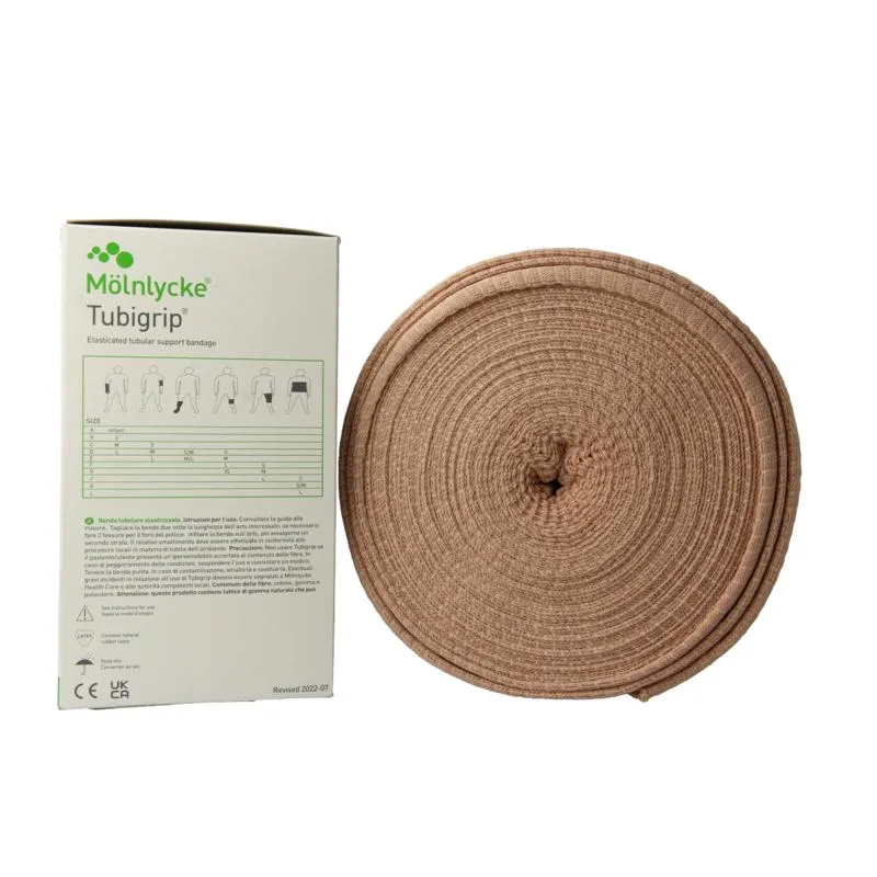 Tubigrip Elastisch Buisverband 10m x 8.75cm Huidskleur (1 stuk)
