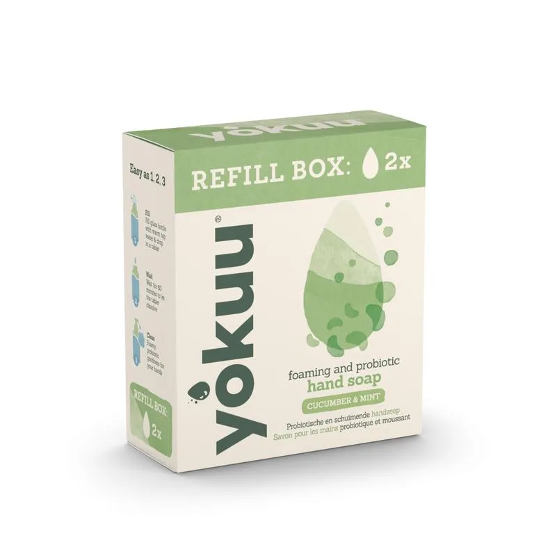 Yokuu Handzeep Cucumber & Mint Refill (2 stuks)