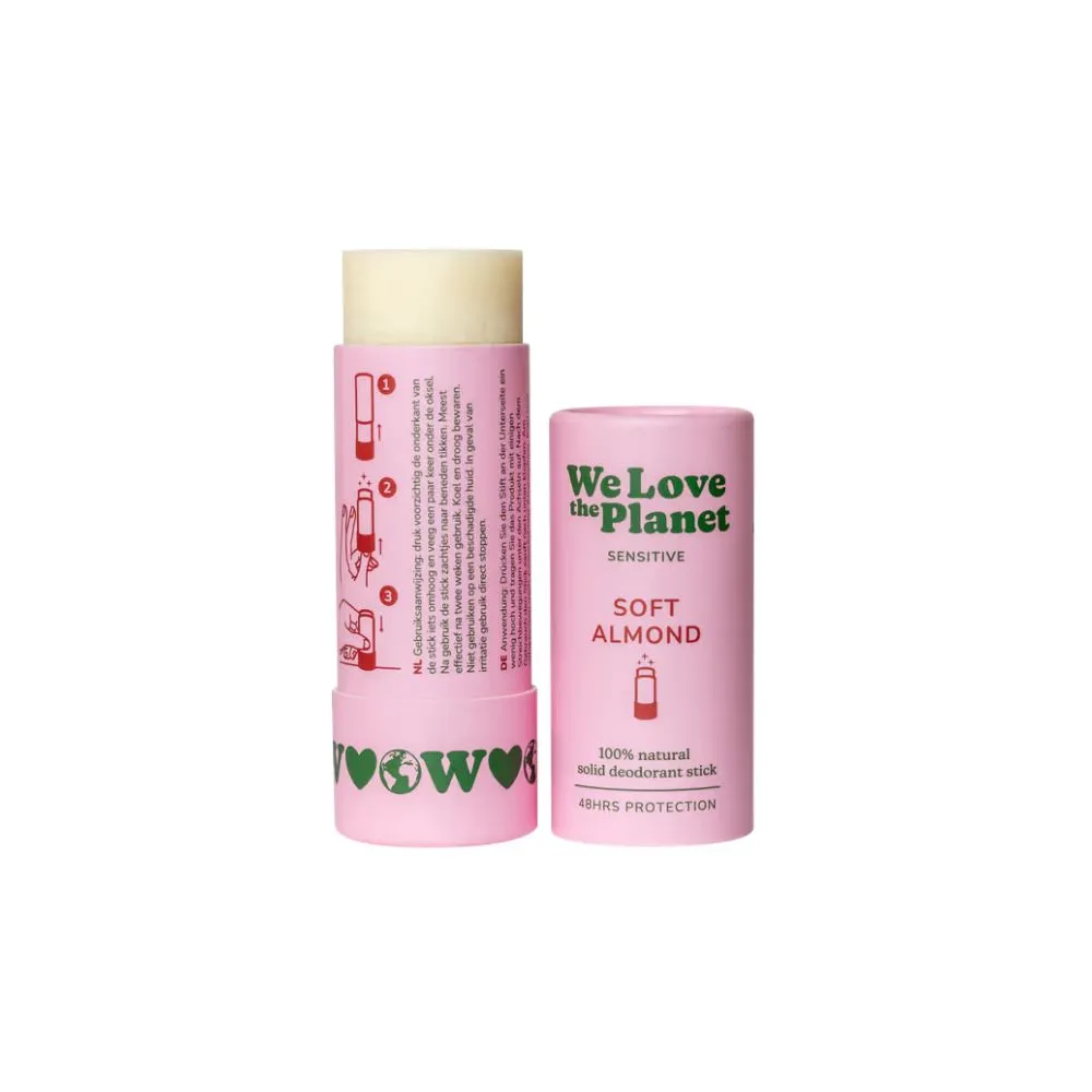 We Love The Planet Deodorant Stick - Soft Almond (Sensitive) (40 gr)