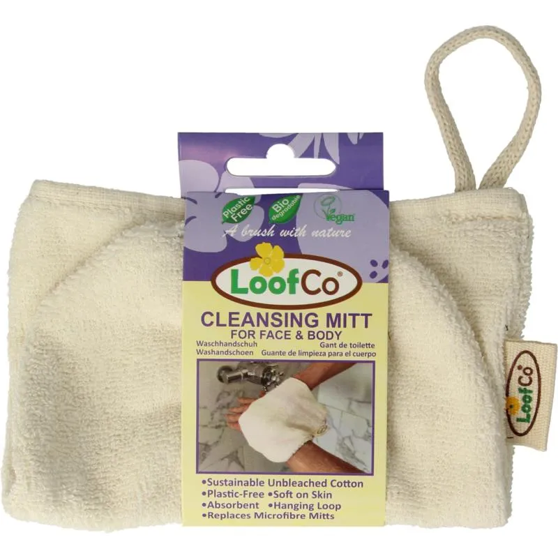 Loofco Washandje Ongebleekt Katoen Bio (1 stuk)