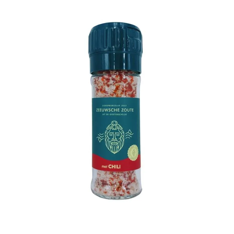 Zeeuwsche Zoute Zout Met Zeekraal Glazen Pot (100 gr)