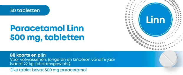 Linn Paracetamol 500mg  (50 tabletten)