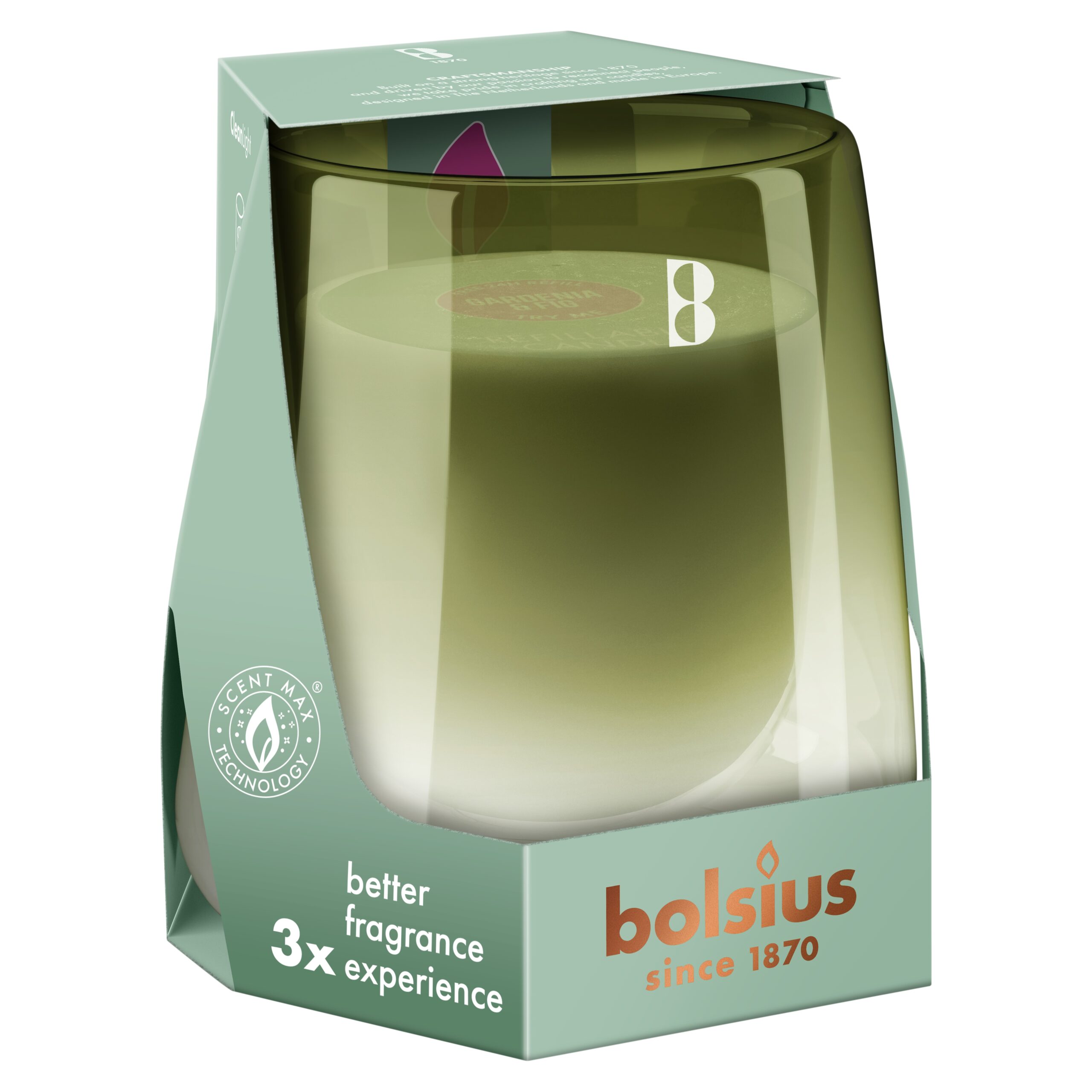 Bolsius Starterkit Clean Light Gardenia & Fig (1 set)