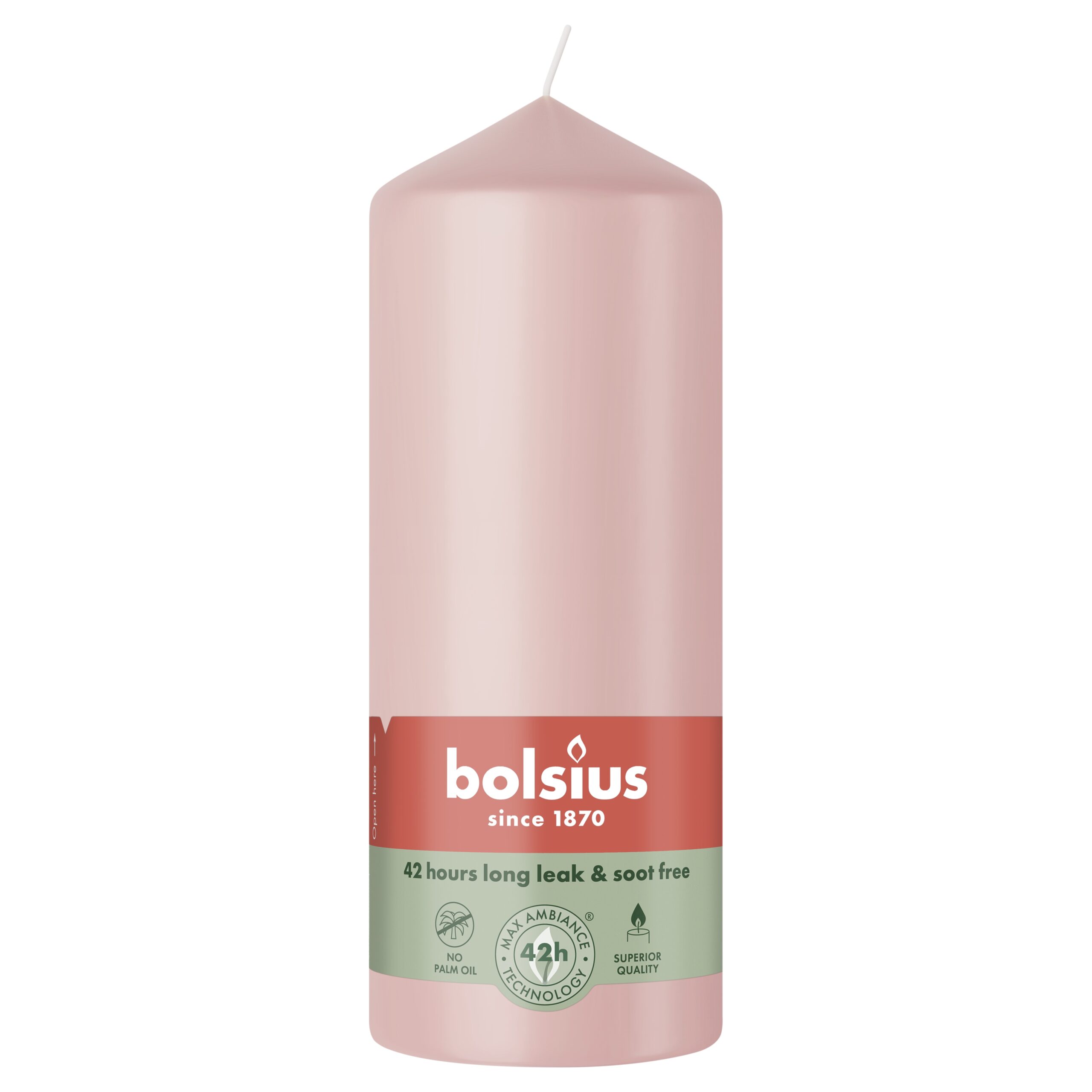Bolsius Stompkaars 150/58 Misty Pink (1 stuk)