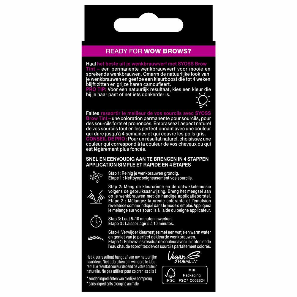 Syoss Browtint Lichtbruin (1 stuk)