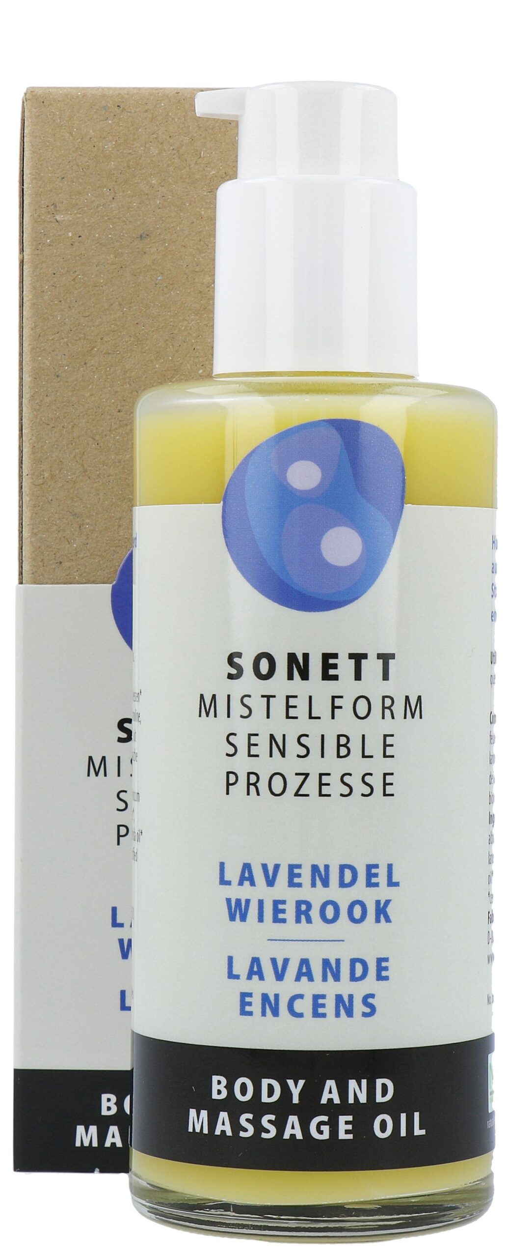 Sonett Mistelform Lichaams- en Massageolie Lavendel & Wierook (145 ml)