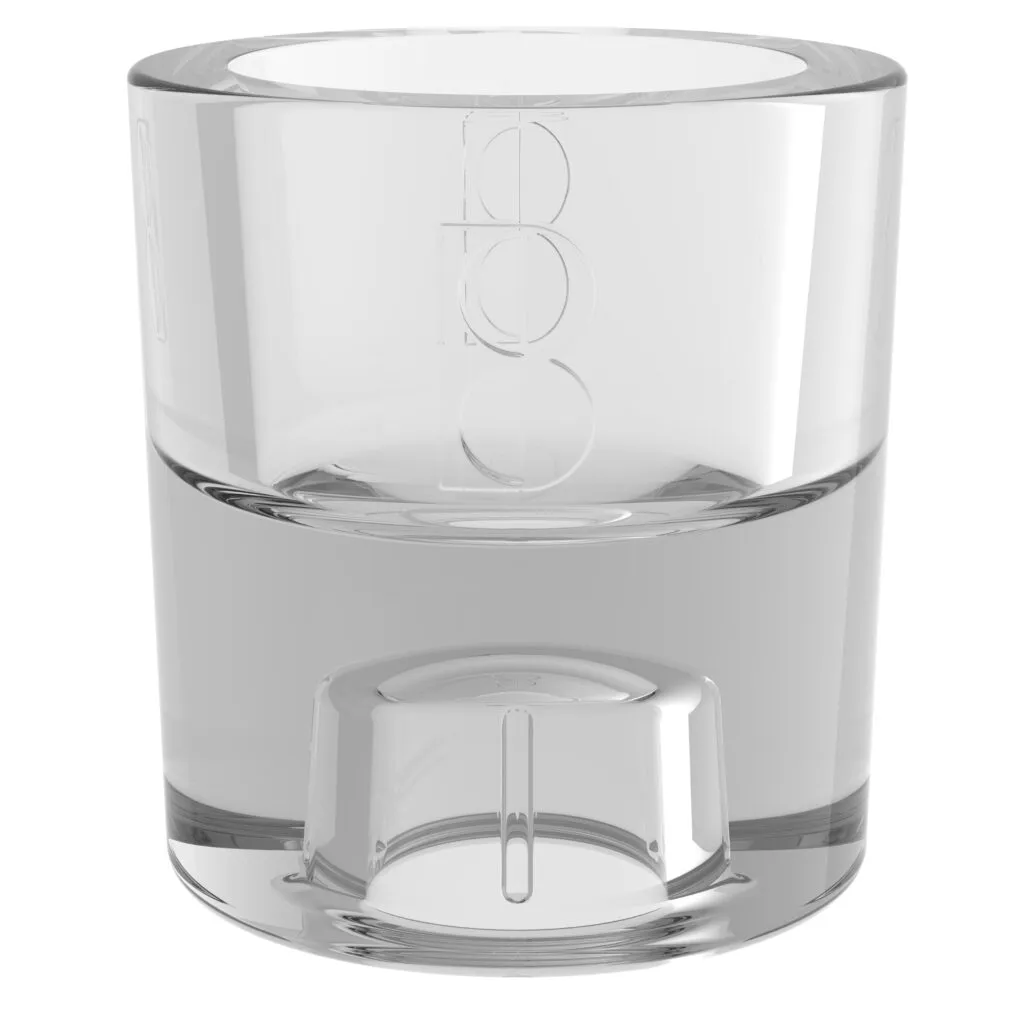 Bolsius Glazen houder 2 in 1 Transparant (1 stuk)