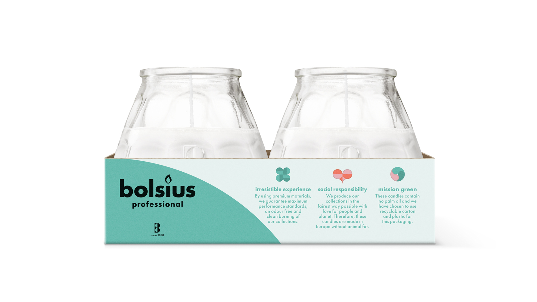 Bolsius Horeca Twilight 104/99 Transparant (6 stuks) - image 2