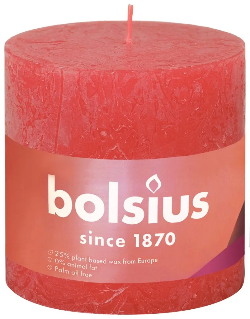 Bolsius Rustiekkaars 100/100 Blossom Pink (1 stuk)