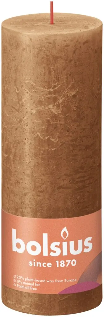 Bolsius Rustiekkaars 190/68 Spice Brown (1 stuk)