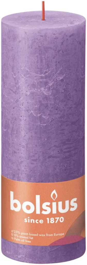Bolsius Rustiekkaars 190/68 Vibrant Violet (1 stuk)