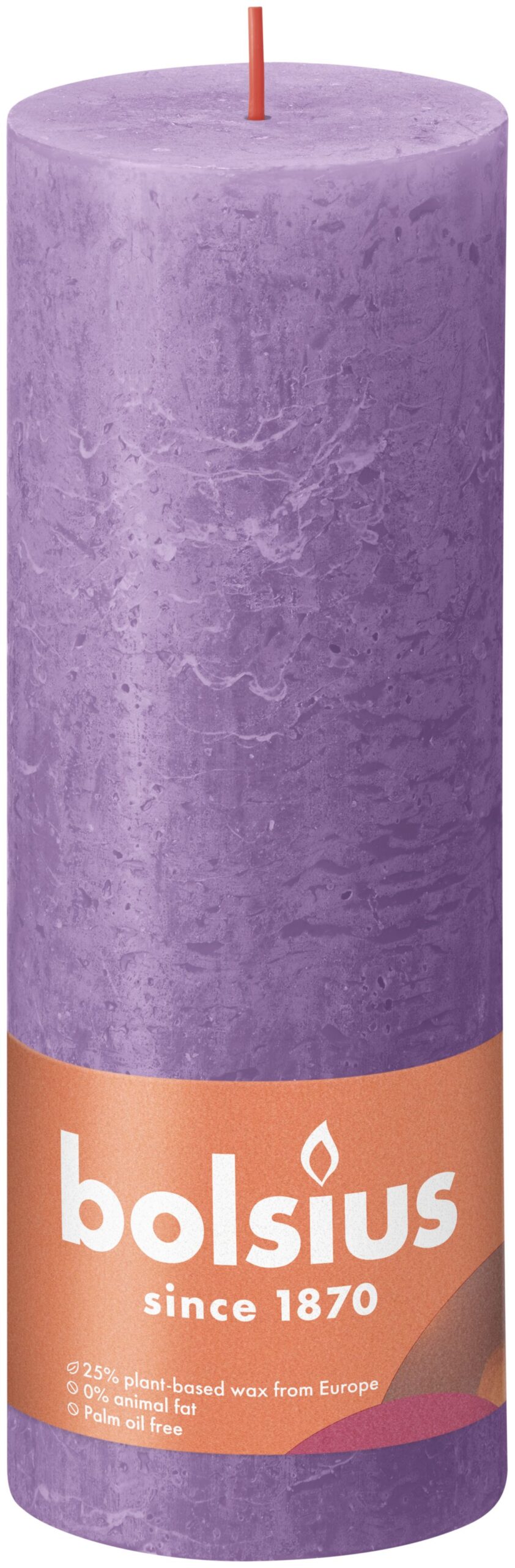 Bolsius Rustiekkaars 190/68 Vibrant Violet (1 stuk)