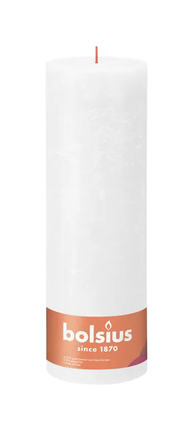 Bolsius Rustiekkaars 300/100 Cloudy White (1 stuk)