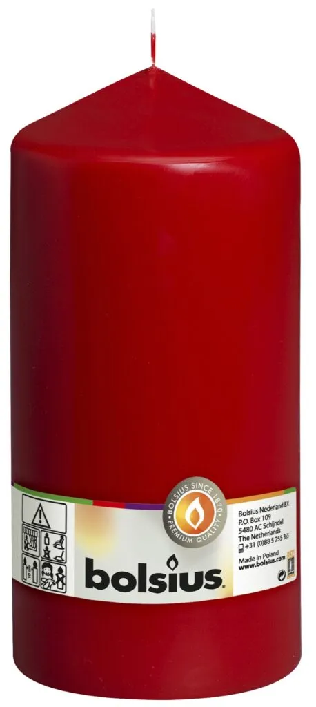 Bolsius Stompkaars 200/98 Rood (1 stuk)