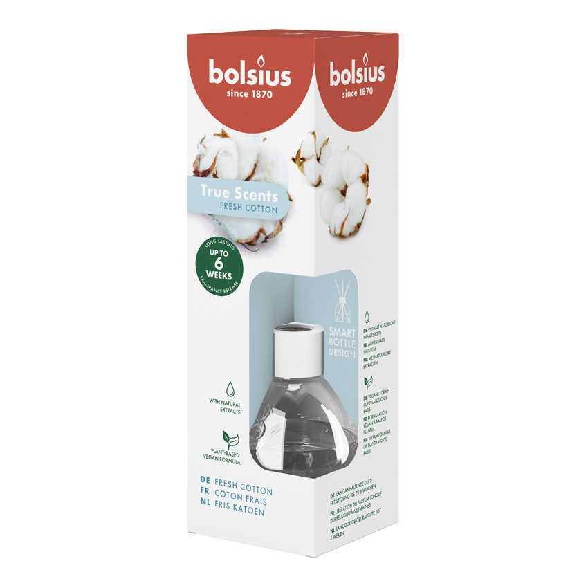 Bolsius True Scents geurverspreider Fresh Cotton (60 ml)