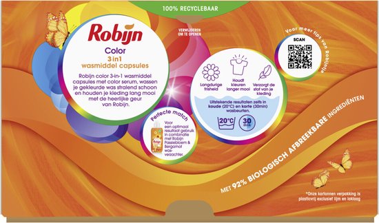 Robijn Wascapsules Kleur (40 stuks)