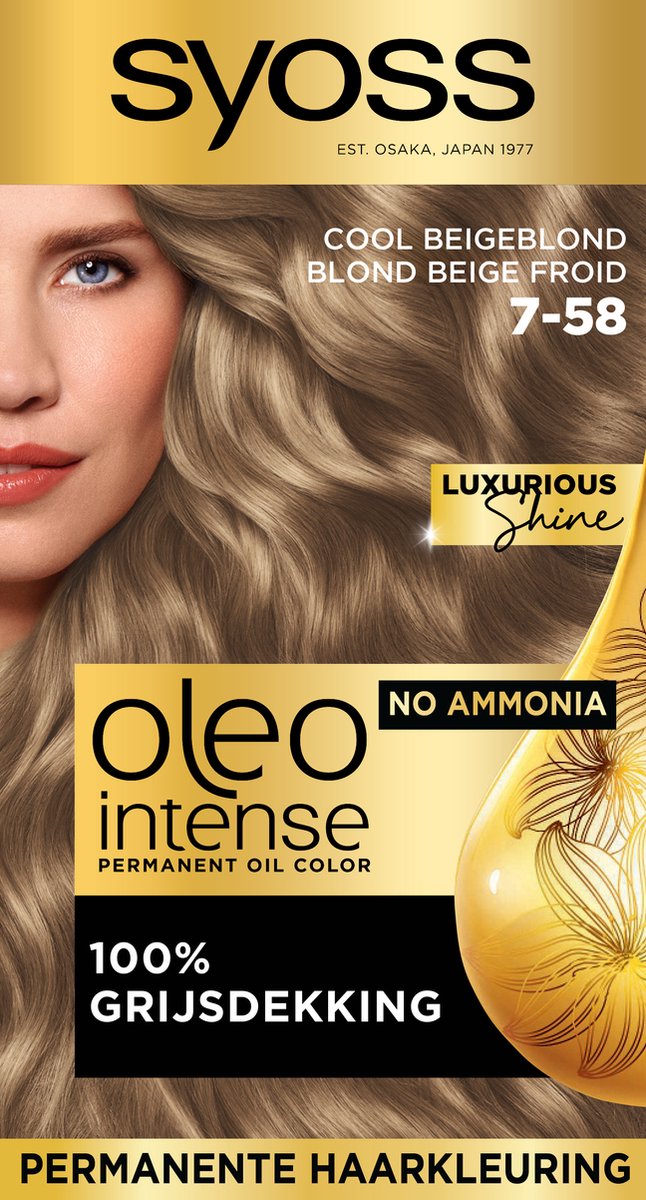 Syoss Oleo 7-58 Cool Beige Blond (1 stuk)