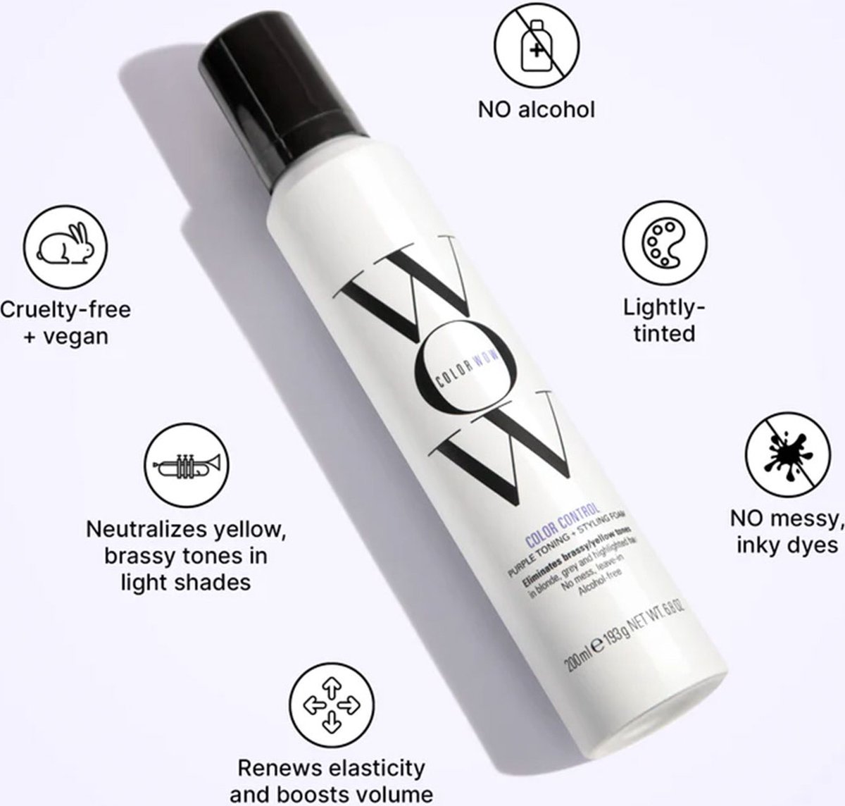 Color Wow Haarschuim Purple (200 ml) - image 2