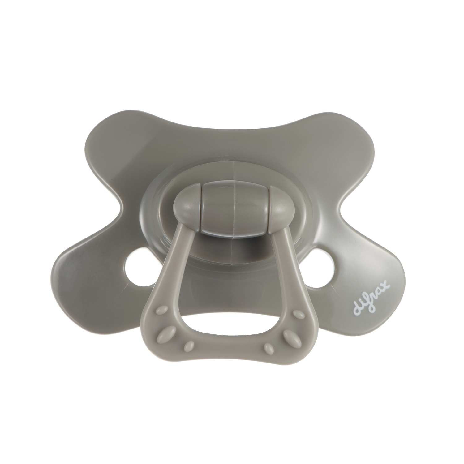 Difrax Fopspeen Dental 6 maand Grijs (1 stuk)