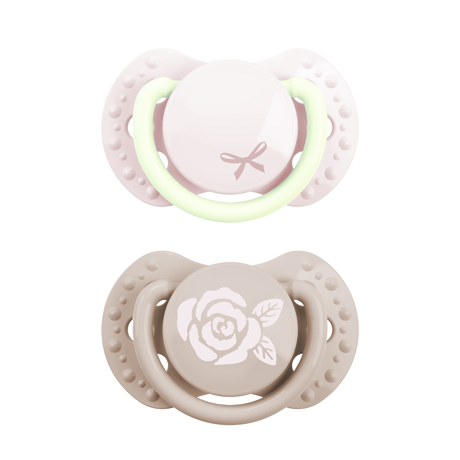 Difrax Fopspeen Dynamic Newborn Pink (2 stuk)