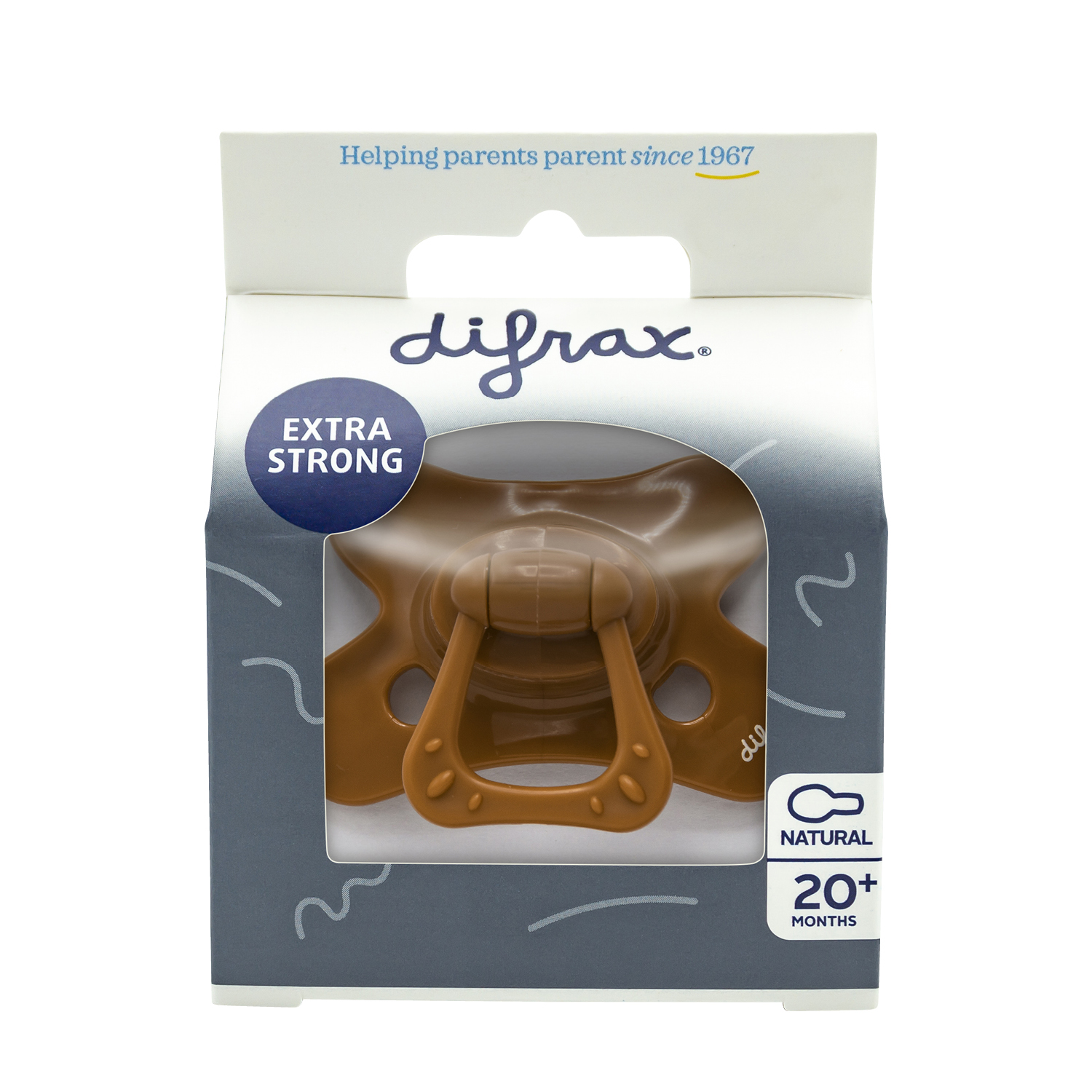 Difrax Fopspeen Natural 18+ maand Cinnamon (1 stuk)