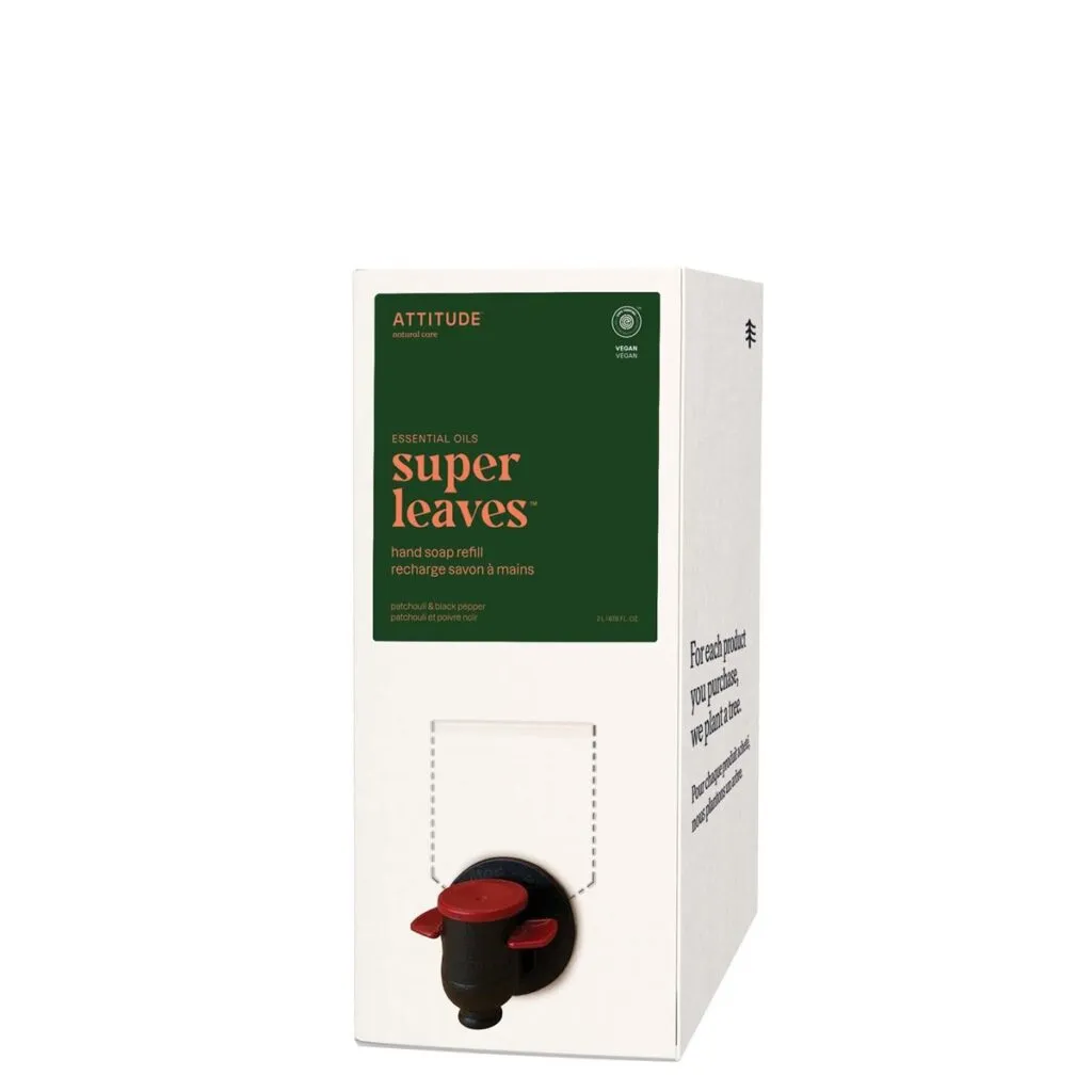 Attitude Essentials Handzeep Patchouli & Black Pepper Navul (2000 ml)