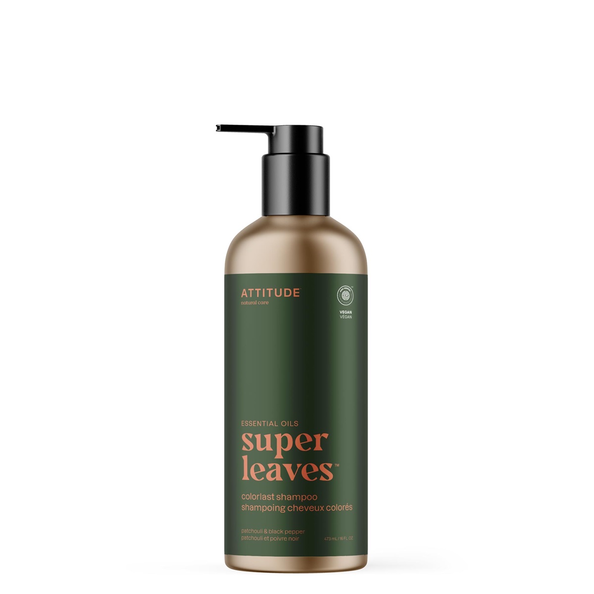 Attitude Essentials Shampoo Kleurbehoud Patchouli & Black Pepper Aluminium Fles (473 ml)