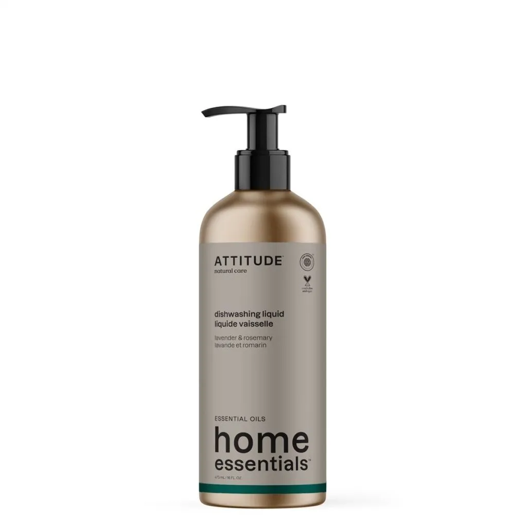 Attitude Home Essentials Afwasmiddel Lavendel & Rozemarijn Aluminium Fles (473 ml)