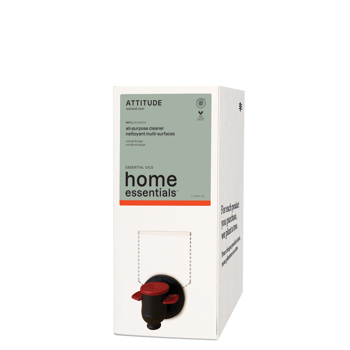Attitude Home Essentials Allesreiniger Sinaasappel & Salie Navul (2000 ml)