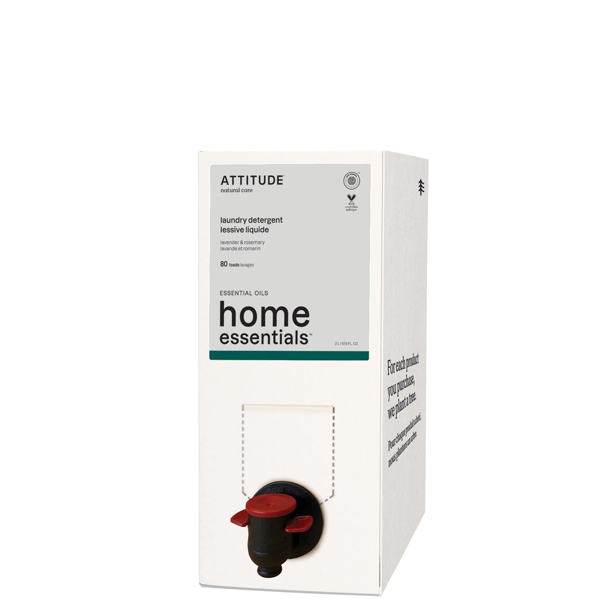 Attitude Home Essentials Wasmiddel Lavendel & Rozemarijn Navul (2000 ml)