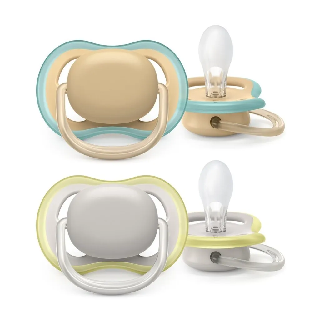 Avent Fopspeen 0-6M Ultra Air Grijs/Groen (2 stuks)