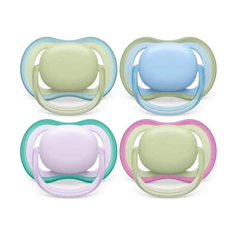 Avent Fopspeen 0-6M Ultra Air Mix Blauw Paars Groen (2 stuks)