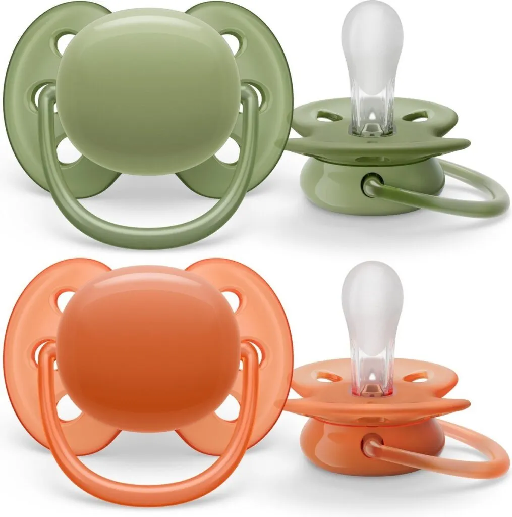 Avent Fopspeen 18M+ Ultra Soft Kaki/Terracotta (2 stuks)
