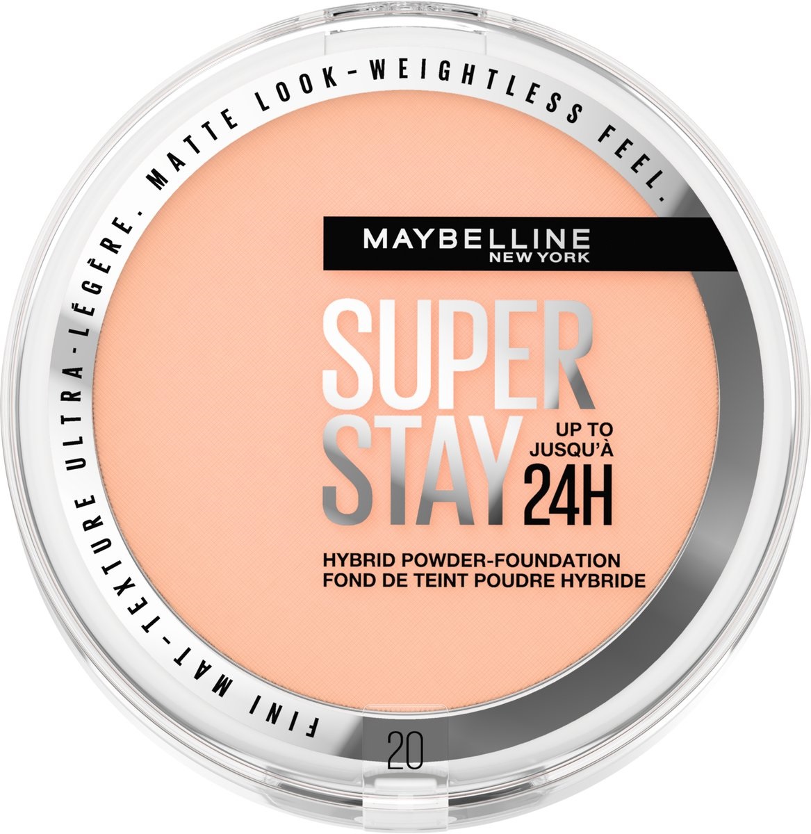 Maybelline New York Foundation Super Stay Poeder 20 (1 stuk)