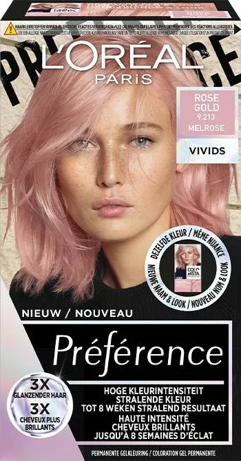 L'Oréal Préférence 9.213 - Rose Gold (1 stuk)