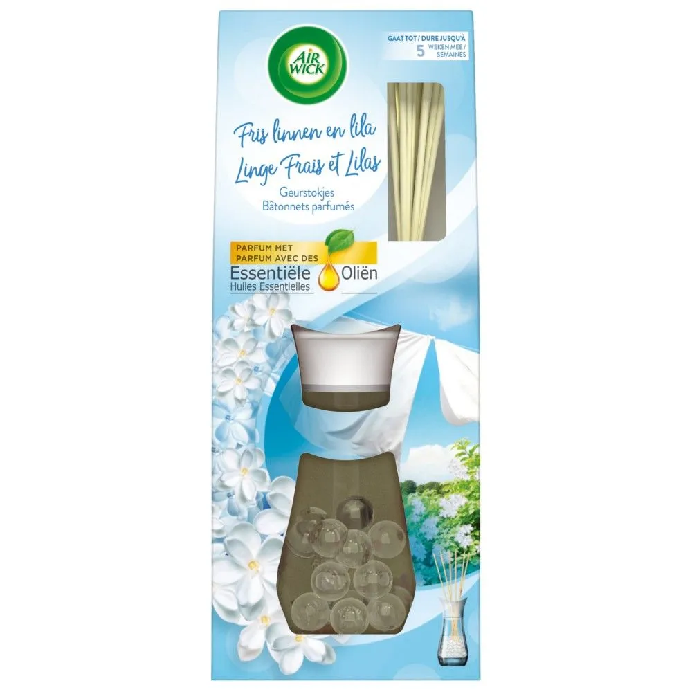 Airwick Geurstokjes Reeds Essential Oils Soft Cotton (30 ml)