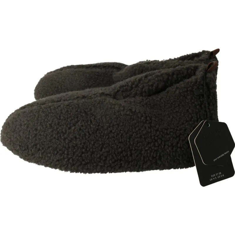 Apollo Slof Dames Teddy Antraciet 37/38 (1 paar)