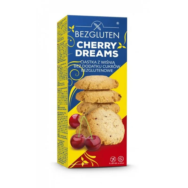 Bezgluten Koekjes Kers Zonder Toegevoegde Suiker Glutenvrij (110 gr)