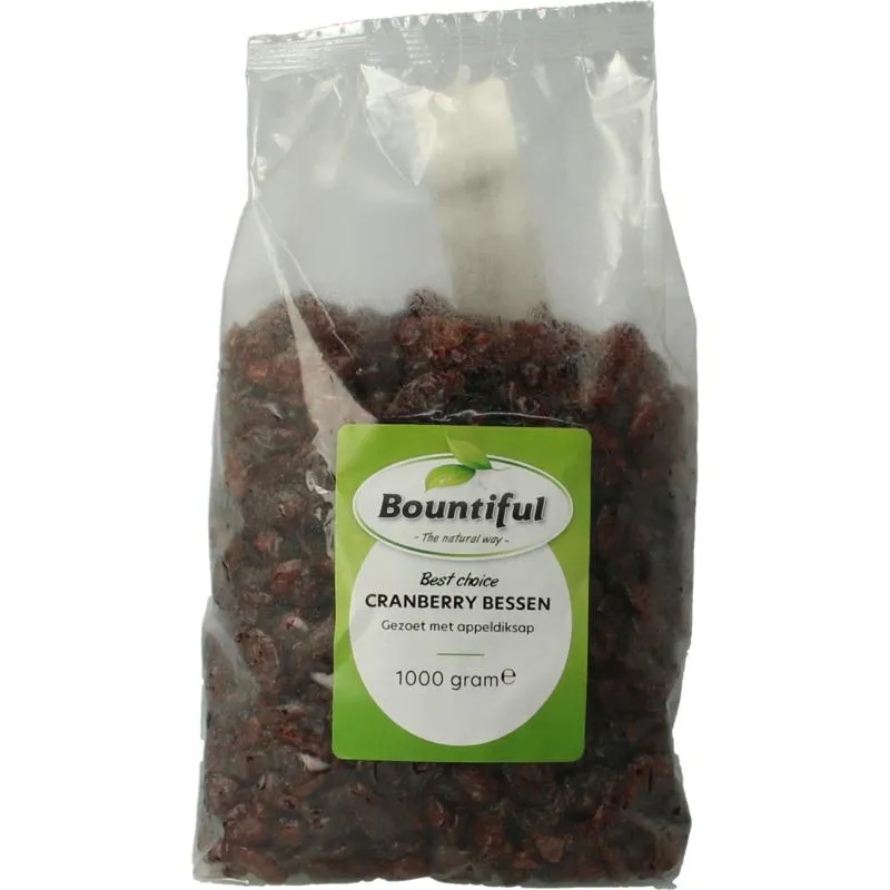 Bountiful Cranberries Gezoet Met Appeldiksap (1000 gr)