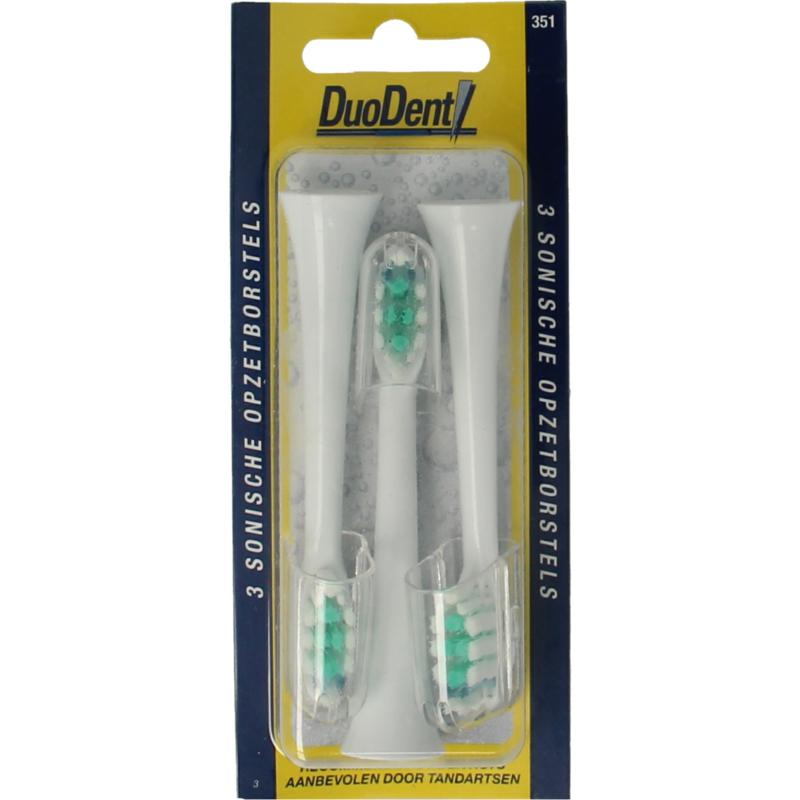 Duodent Replacement Opzetborstels 350 Sonisch (3 stuks)