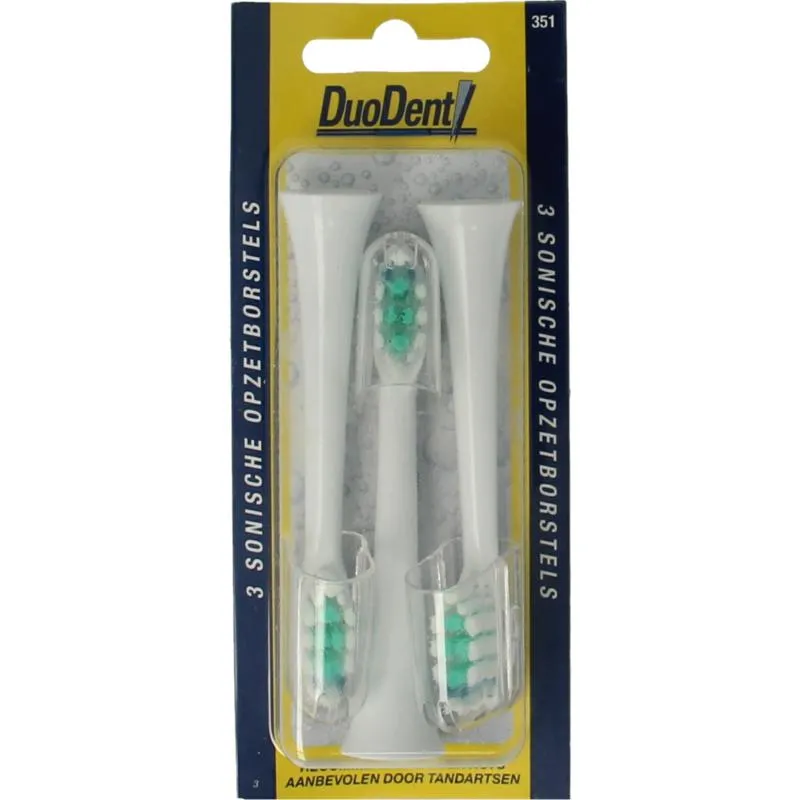 Duodent Replacement Opzetborstels 350 Sonisch (3 stuks)