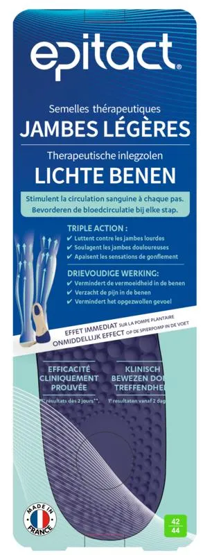 Epitact Inlegzolen Lichte Benen 42-44 (1 paar)