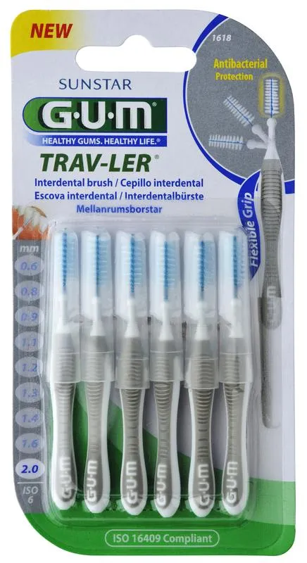 Gum Trav-Ler Rager 2.0 mm (Grijs) (6 stuks)