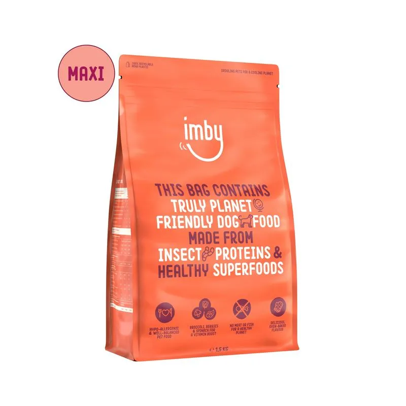 Imby Pet Food Hondenbrokken Insecteneiwit Groot +35Kg (1500 gr)