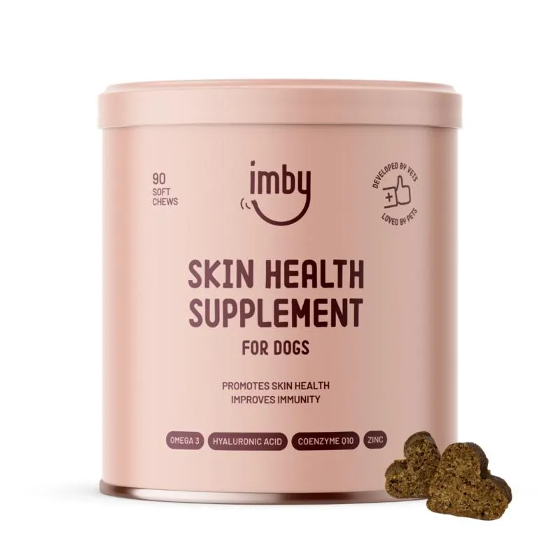 Imby Pet Food Huid & Vacht Supplement Hond (90 kauwtabletten)