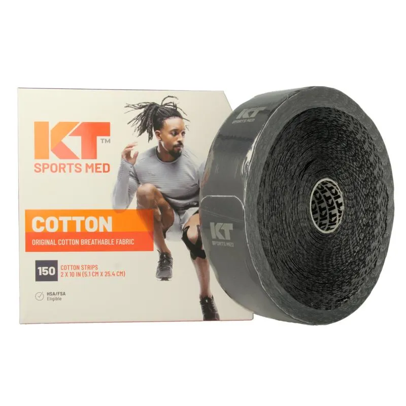 KT Tape Jumbo Original Roll 38 Meter 150 Strips Zwart Precut (1 stuk)