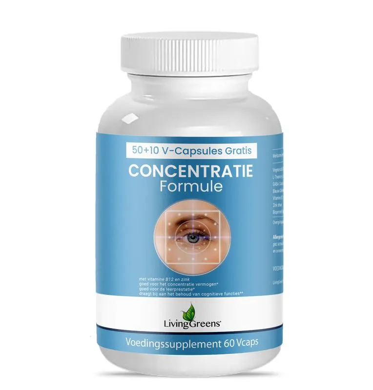 Livinggreens Concentratie Formule 50 + 10 (60 vega capsules)