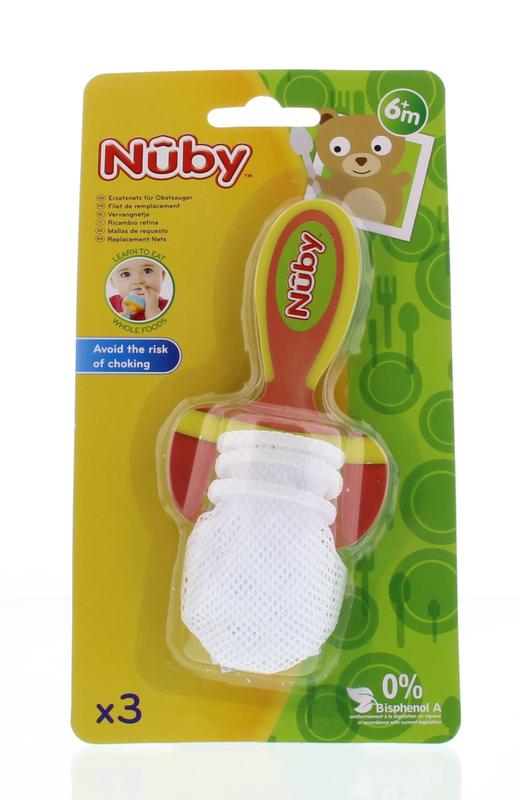 Nuby Sabbelzakje Vervangnetjes (3 stuks)