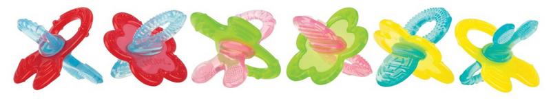 Nuby Silicone Bijtring Chewbies (1 stuk)